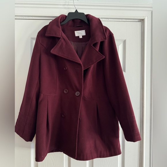 Burgandy Winter Coat - Picture 1 of 3
